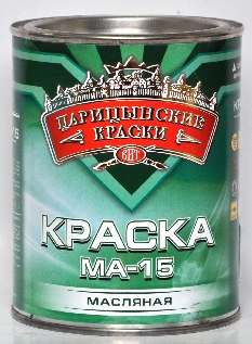 Краска масляная МА-15 Царицинские краски зеленая яркая 2,7кг