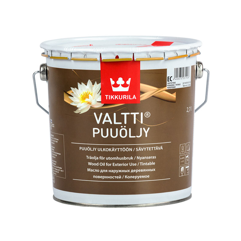 Масло для террас и садовой мебели tikkurila valtti terrace oil