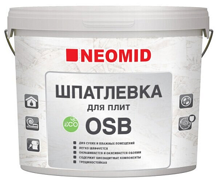 Шпатлевка для плит OSB Неомид 7кг