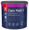 Краска интерьерная для стен и потолков Tikkurila Euro Matt 3 абсолютно матовая база A 2,7л