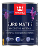 Краска интерьерная для стен и потолков Tikkurila Euro Matt 3 абсолютно матовая база A 0,9л