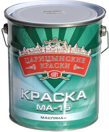 Краска масляная МА-15 Царицинские краски черная 5кг